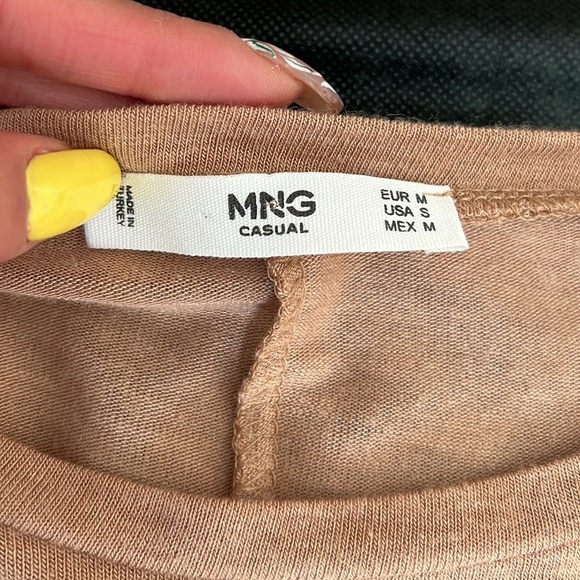 🔥Mango Women's Tan Long Sleeve Top🔥 - Picture 5 of 5